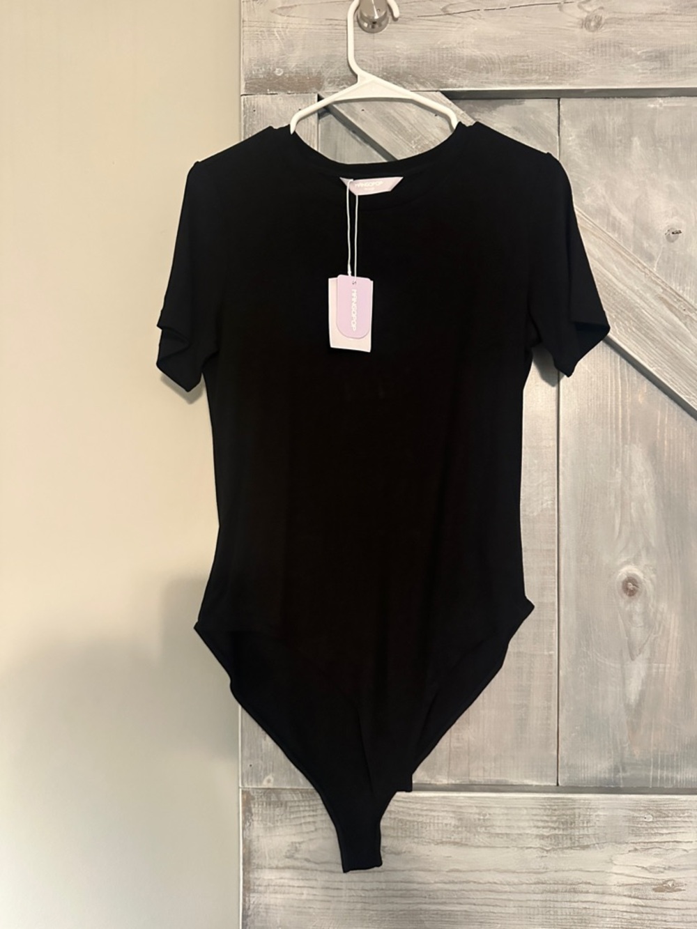 Black Women's Short Sleeve Bodysuit